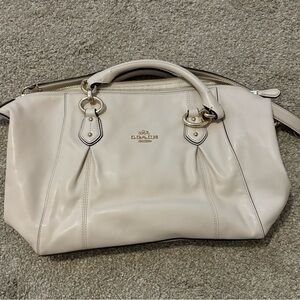 Cream Coach purse